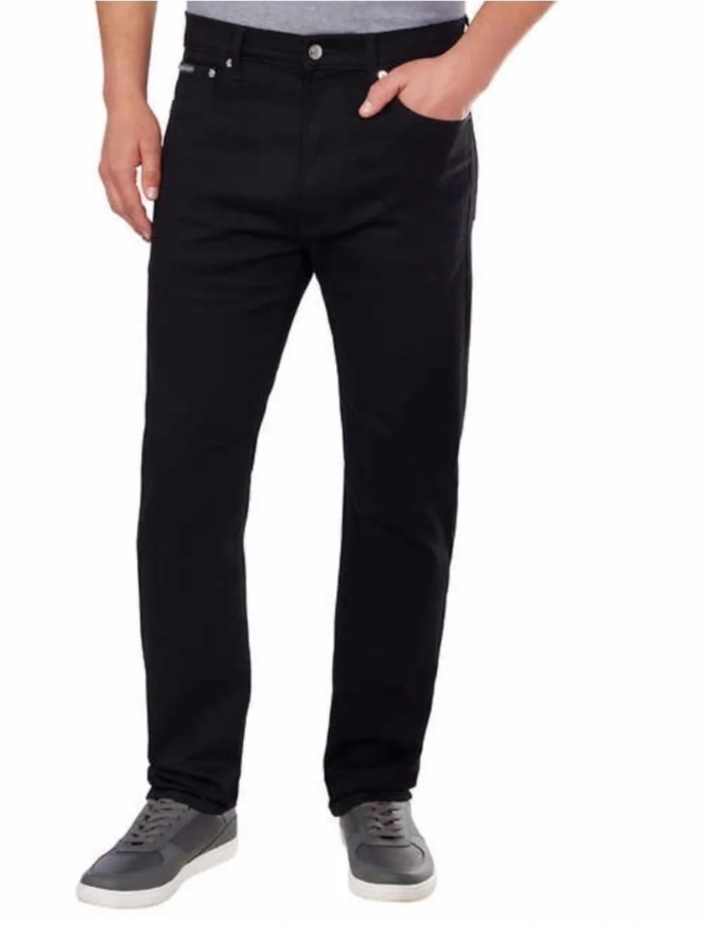 Calvin Klein Jeans Slim Straight Fit Black Jeans NWT Men’s 38x32